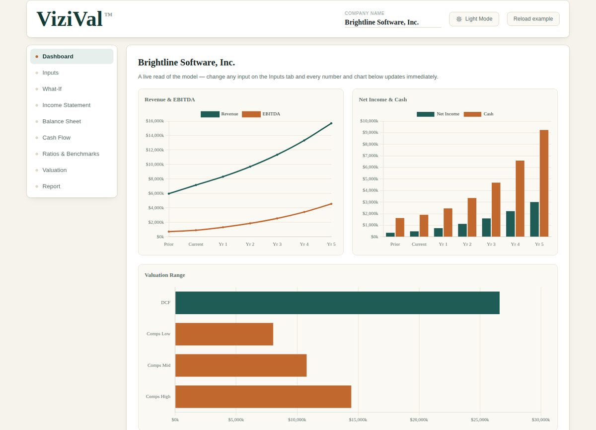 ViziVal Financial Model